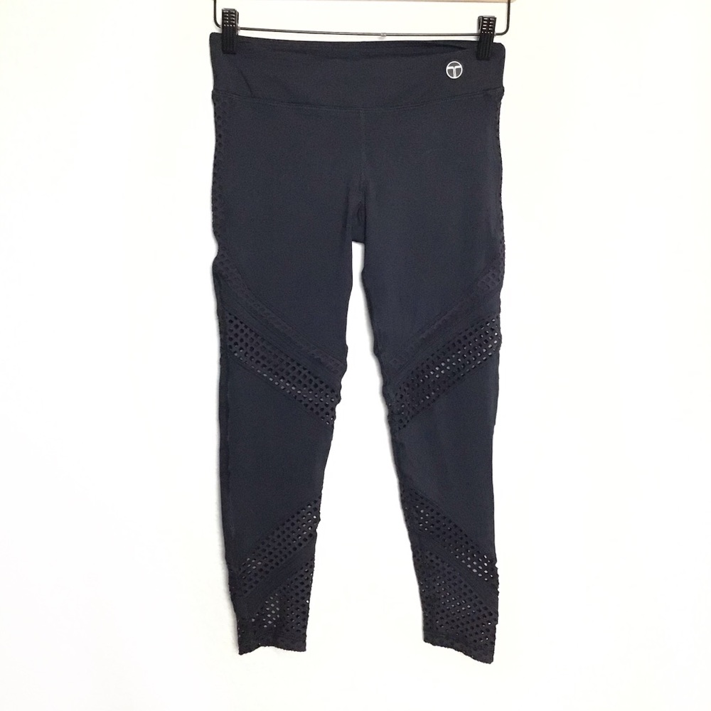 Trina Turk black with mesh leggings size S